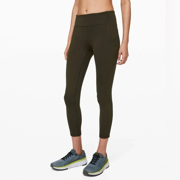 Lululemon Speed Up Tight 25" Dark Olive 8 - Picture 2 of 9